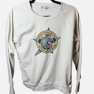 White Athleta crewneck sweatshirt with Pittsburg predators graphic #sweatshirt